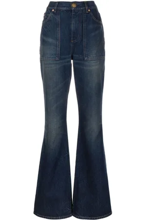 Balmain Schlagjeans mit hohem Bund