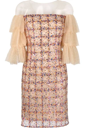 GEMY MAALOUF Kleid mit Rüschenärmeln