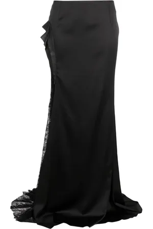 GEMY MAALOUF Maxirock aus Satin