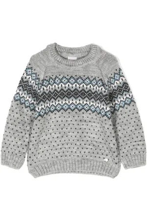 PAZ RODRIGUEZ Intarsien-Pullover mit Rundhalsausschnitt