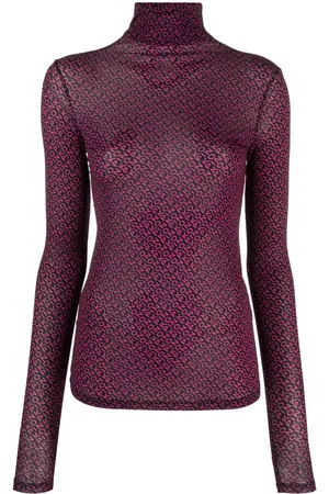 Pinko Top mit transparentem Logo-Print