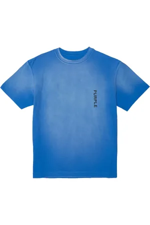 Purple Brand Ausgeblichenes T-Shirt mit Logo-Print