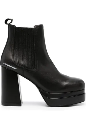 Karl Lagerfeld Plateau-Stiefel mit Logo-Print 110mm
