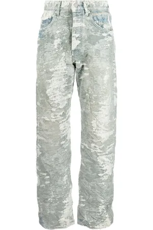 Purple Brand Halbhohe Straight-Leg-Jeans