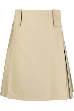 Burberry A-Linien-Midirock mit Falten