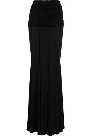 GEMY MAALOUF Geraffter High-Waist-Rock