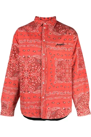 Purple Brand Hemd mit Bandana-Print