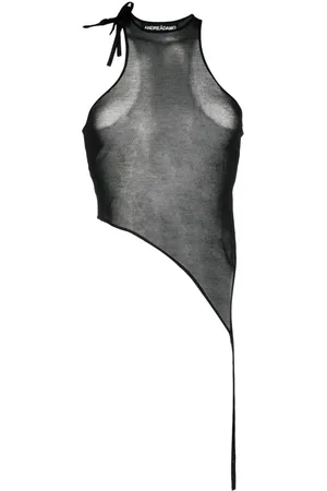 ANDREADAMO Asymmetrisches Oberteil mit Sheer-Effekt
