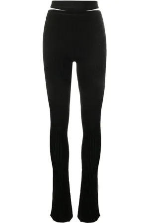 ANDREADAMO Gerippte Hose mit Cut-Outs