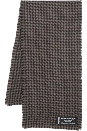 Acne Studios Schal mit Hahnentrittmuster