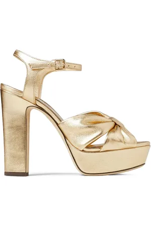 Jimmy Choo Sandalen im Metallic-Look 120mm