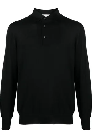 LARDINI Fein gestricktes Poloshirt