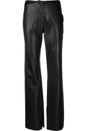 ALYSI Lederhose mit geradem Bein