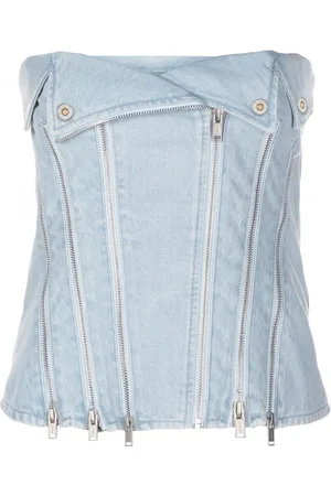 DION LEE Schulterfreies Cropped-Top