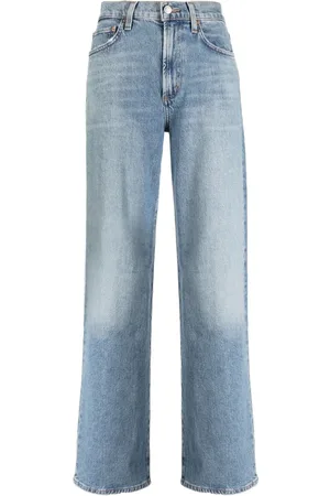 AGOLDE Halbhohe Straight-Leg-Jeans