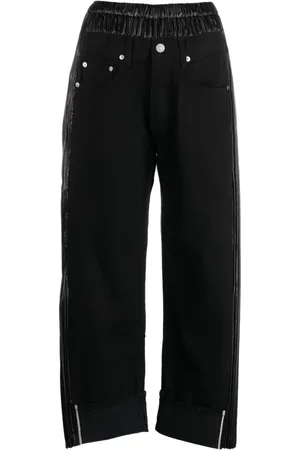 JUNYA WATANABE Cropped-Jeans mit Kontrasteinsätzen