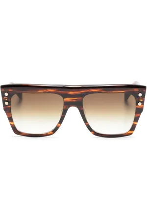 Balmain Eckige Sonnenbrille in Schildpattoptik