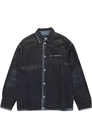 Purple Brand Beschichtete Hemdjacke