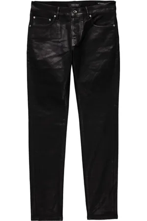 Purple Brand P001 Leathered Skinny-Jeans