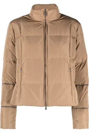 Fabiana Filippi Gefütterte Jacke mit Stehkragen