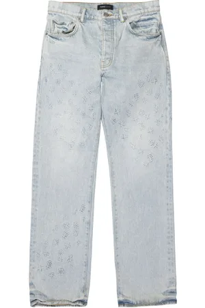 Purple Brand Gerade P011 Jeans mit Monogramm