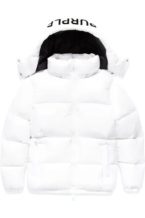 Purple Brand Gefütterte Jacke mit Logo-Print