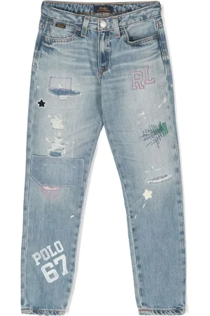 Ralph Lauren Boyfriend-Jeans mit Logo-Print