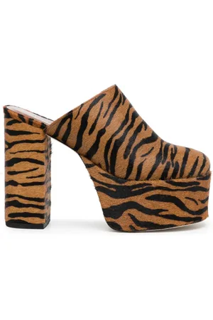 REJINA PYO Polly Mules mit Animal-Print
