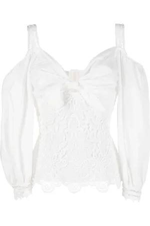 GEMY MAALOUF Bluse mit Spitze