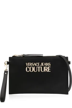 VERSACE Clutch mit Logo-Schild