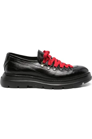 Giuliano Galiano Derby-Schuhe mit Kroko-Effekt