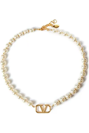 VALENTINO GARAVANI Perlenkette mit VLOGO