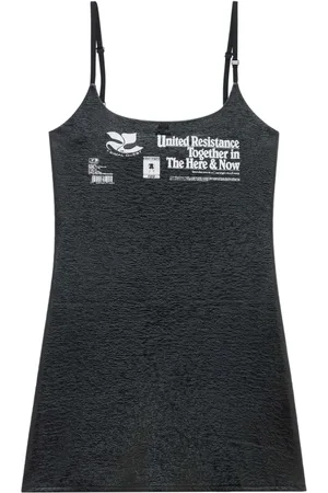 Courrèges Minikleid mit Text-Print