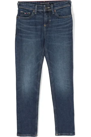 Tommy Hilfiger Halbhohe Straight-Leg-Jeans
