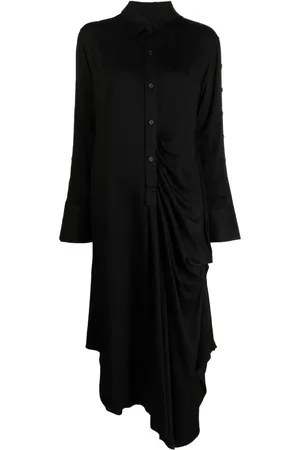 YOHJI YAMAMOTO Midikleid im Hemdstil