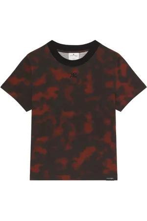 Courrèges T-Shirt mit Wirkung in Schildpattoptik