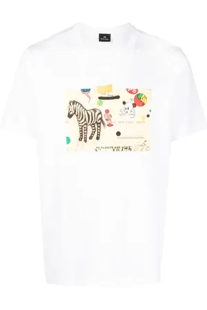 Paul Smith T-Shirt aus Bio-Baumwolle mit Zebra