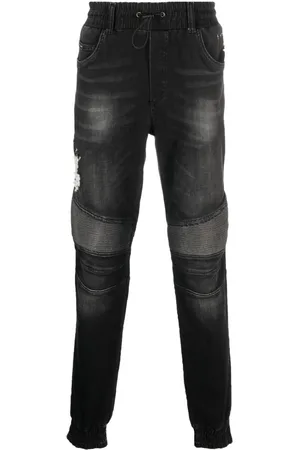 Philipp Plein Tapered-Jeans mit Kordelzug