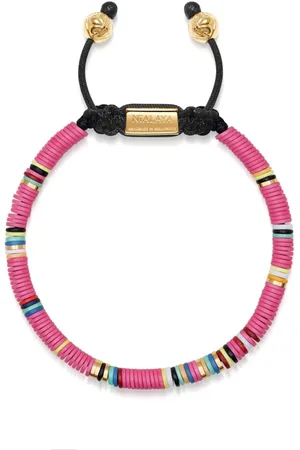 Nialaya Perlenarmband mit Logo-Schild