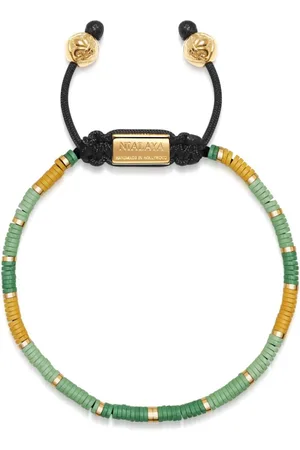 Nialaya Perlenarmband mit Logo-Schild