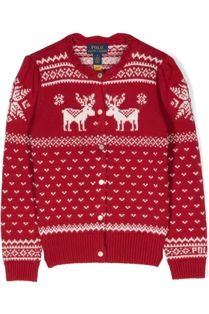 Ralph Lauren Intarsien-Cardigan mit Knöpfen