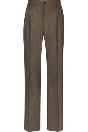 Dolce & Gabbana Hose aus Flanell mit Nadelstreifen