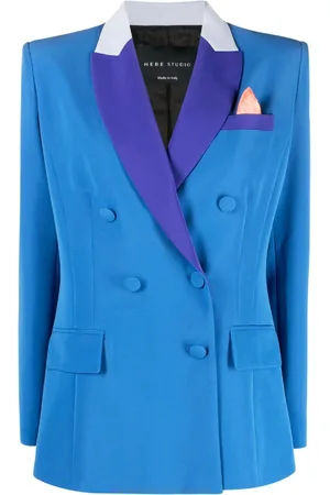 HEBE STUDIO Blazer mit Kontrastrevers