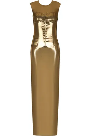 Dolce & Gabbana Metallisches Bustierkleid