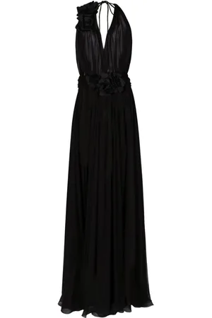 Dolce & Gabbana Seidenkleid mit Blumen-Print