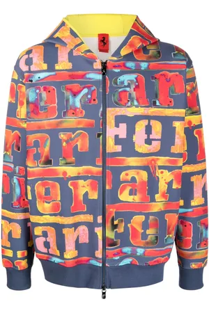 FERRARI Kapuzenjacke mit Logo-Malerei