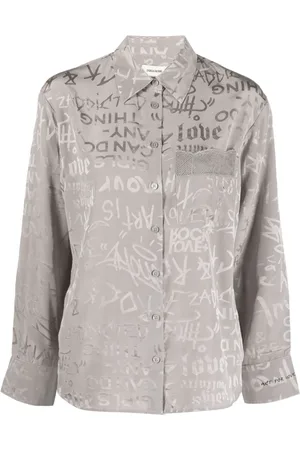 Zadig & Voltaire Hemd mit Slogan-Print