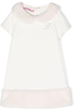 MISS BLUMARINE Kleid mit Logo-Applikation