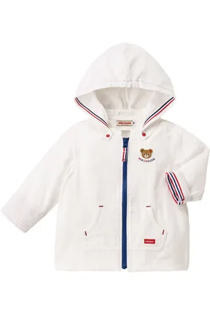 Miki House Kapuzenjacke mit Teddy-Stickerei