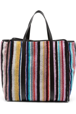 Missoni Gestreifter Shopper aus Frottee